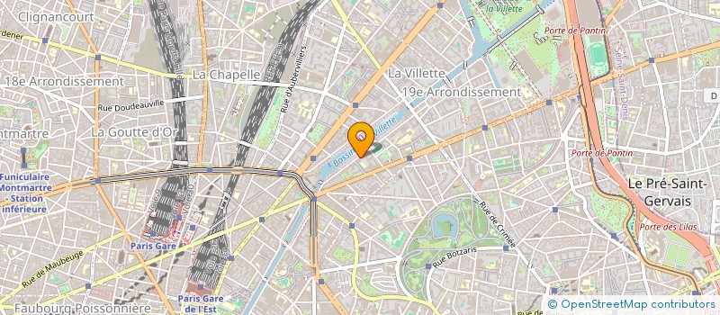 localisation de l'entreprise SOC CIV PARISUD  PARIS