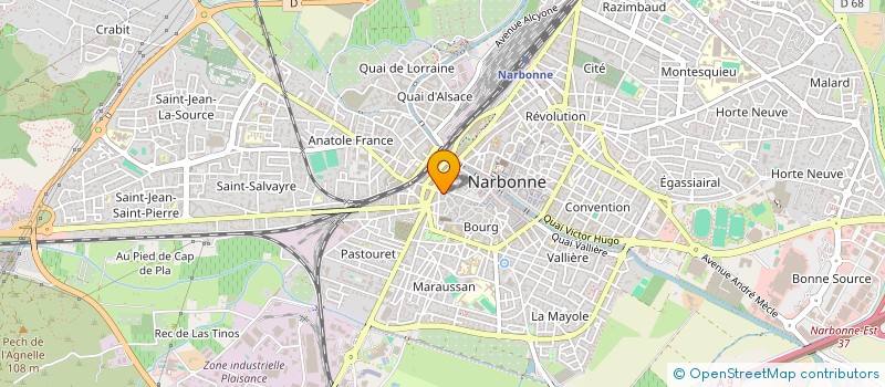 localisation de l'entreprise SOC CIV PARTI 8 PLACE VOLTAIRE  NARBONNE