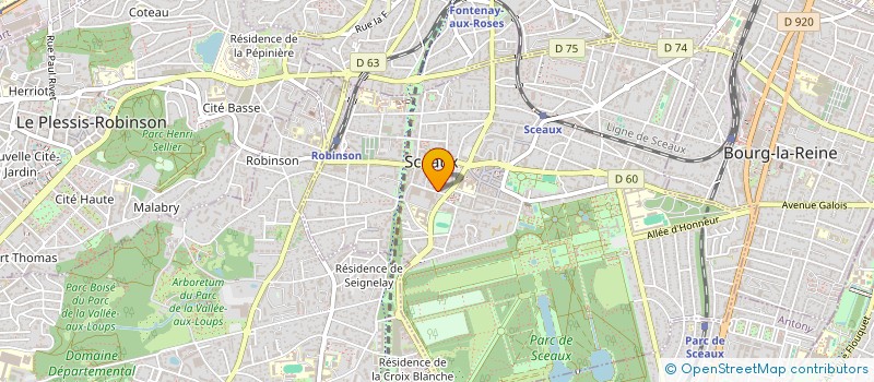 localisation de l'entreprise SOC CIV RECHERCHES ETUDES THERAPEUTIQUES à SCEAUX