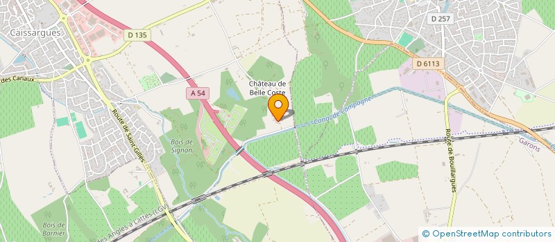 localisation de l'entreprise SOC CIVIL AGRICOLE DU DOMAINE DU BOLCHET  CAISSARGUES