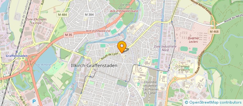 localisation de l'entreprise SOC CIVIL CENTR MOYEN IMAGERIE MEDICALE  ILLKIRCH-GRAFFENSTADEN