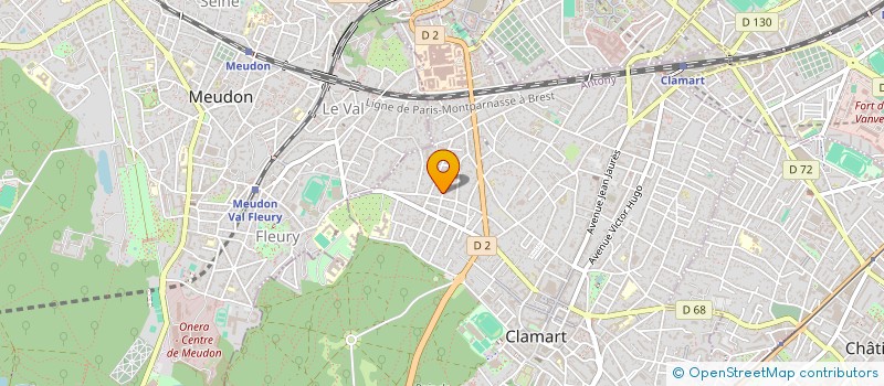 localisation de l'entreprise SOC CIVILE 12 RUE DE SATORY à CLAMART