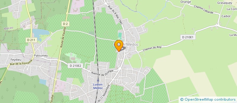 localisation de l'entreprise SOC CIVILE AGRC DU CHATEAU LA LAGUNE  LUDON-MEDOC