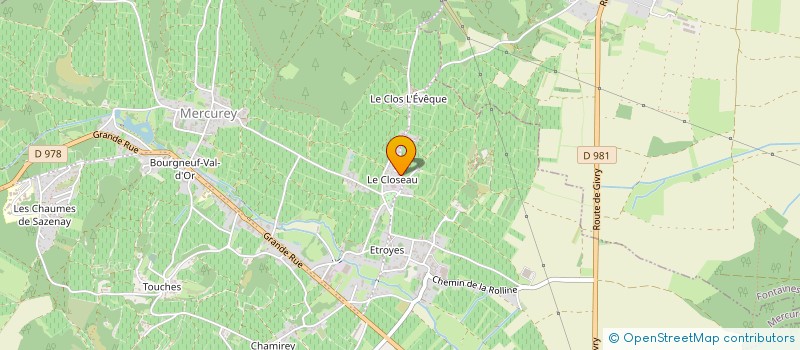 localisation de l'entreprise SOC CIVILE AGRIC DU DOMAINE SAIER  MERCUREY