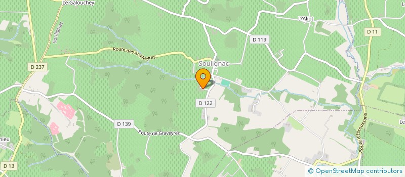 localisation de l'entreprise SOC CIVILE AGRIC VIGNOBLES PARGADE  SOULIGNAC