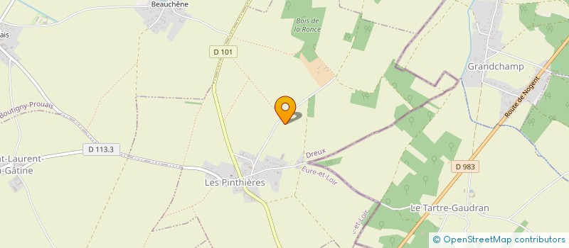 localisation de l'entreprise SOC CIVILE AGRICOLE DE LA RONCE à LES PINTHIERES