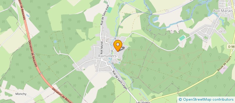 localisation de l'entreprise SOC CIVILE AGRICOLE DE RAINVILLERS  RAINVILLERS