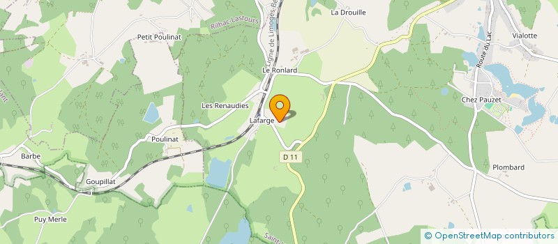 localisation de l'entreprise SOC CIVILE AGRICOLE DU TEULET à LA ROCHE L'ABEILLE