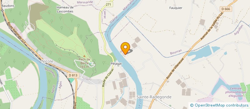 localisation de l'entreprise SOC CIVILE AGRICOLE PETIT BOUSSERES à AIGUILLON