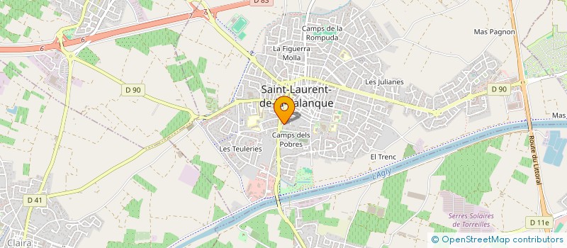 localisation de l'entreprise SOC CIVILE AGRICOLE ST ANTOINE  ST LAURENT DE LA SALANQUE