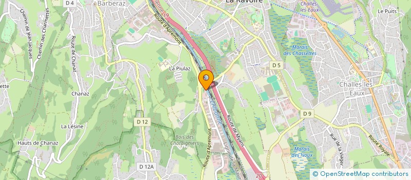 localisation de l'entreprise SOC CIVILE ALBANNE DEVELOPPEMENT  LA RAVOIRE