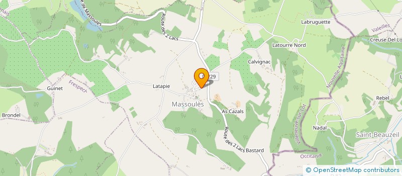 localisation de l'entreprise SOC CIVILE AS COLIS  MASSOULES