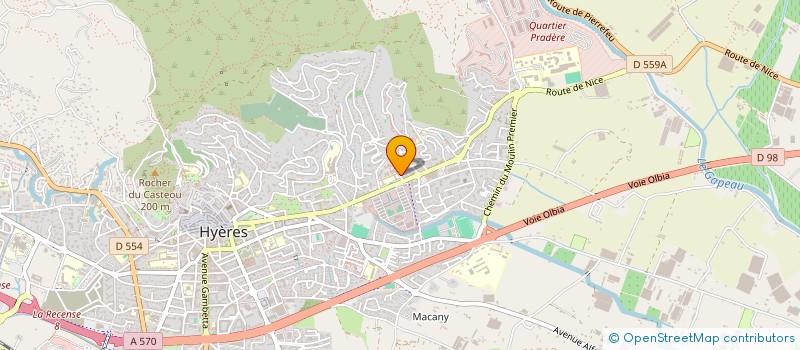 localisation de l'entreprise SOC CIVILE BATTAGLINO à HYERES