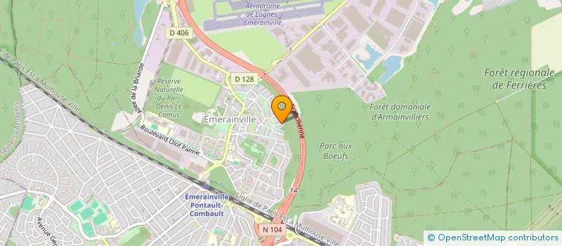 localisation de l'entreprise SOC CIVILE BERHU  EMERAINVILLE