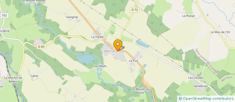 localisation de l'entreprise SOC CIVILE BERNEUIL à BERNEUIL