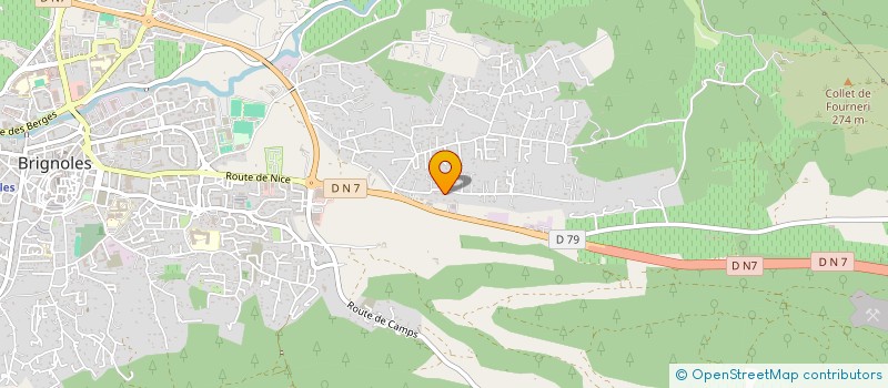 localisation de l'entreprise SOC CIVILE BLEU AZUR à BRIGNOLES
