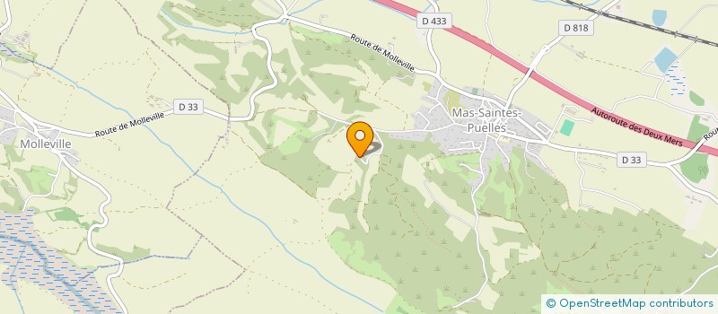 localisation de l'entreprise SOC CIVILE BOUTARIC  MAS-SAINTES-PUELLES