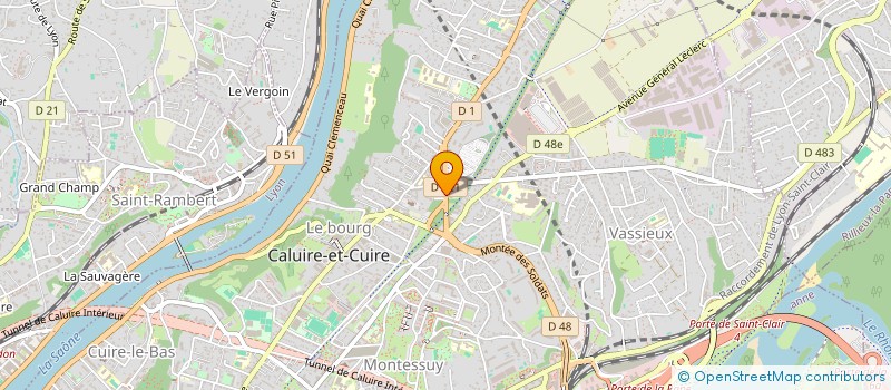 localisation de l'entreprise SOC CIVILE BTS  CALUIRE-ET-CUIRE