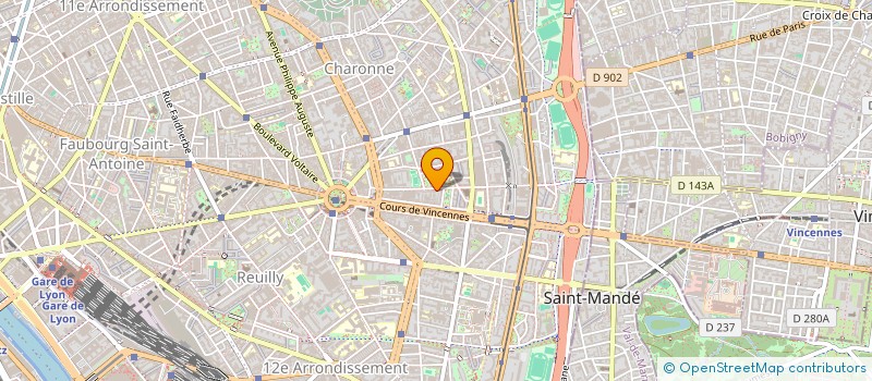 localisation de l'entreprise SOC CIVILE CARRE PECQUENARD  PARIS