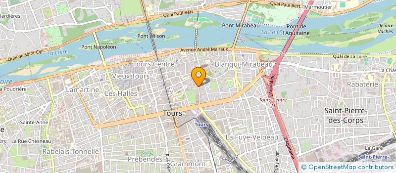 localisation de l'entreprise SOC CIVILE CENTRALE IMMOBILIERE TOURAINE à TOURS