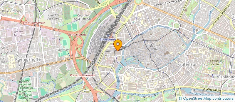 localisation de l'entreprise SOC CIVILE CENTRE ALSACE à STRASBOURG