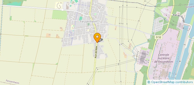 localisation de l'entreprise SOC CIVILE CHASSE ST HUBERT DE LA HARDT  FESSENHEIM