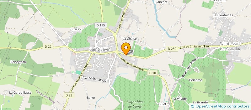 localisation de l'entreprise SOC CIVILE CHATEAU DU VIROU  SAINT GIRONS D'AIGUEVIVES