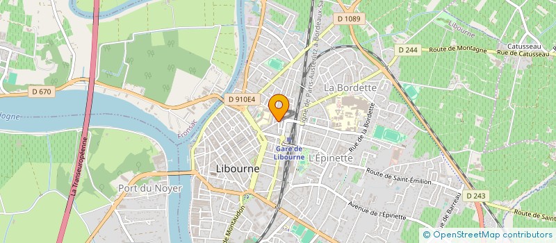 localisation de l'entreprise SOC CIVILE CHATEAU LA CROIX à LIBOURNE