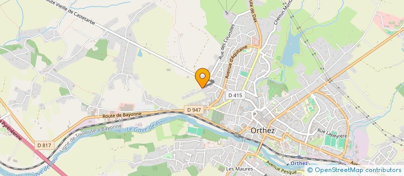 localisation de l'entreprise SOC. CIVILE CHENNEVIERES  ORTHEZ