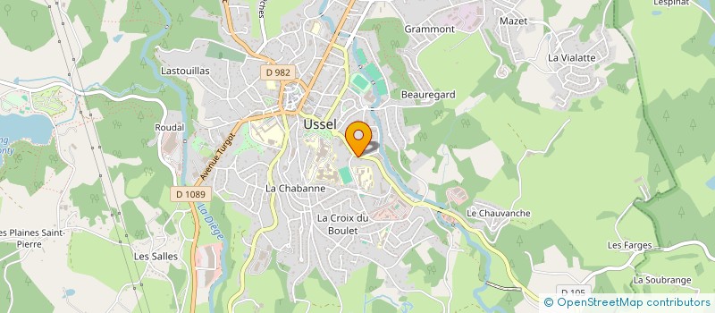 localisation de l'entreprise SOC CIVILE CONSTRUC USSEL LA VIALATTE à USSEL