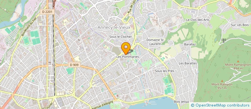 localisation de l'entreprise SOC CIVILE COOP CONST MERISES MARIGNIER à ANNECY