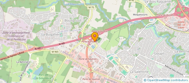 localisation de l'entreprise SOC CIVILE COOP CONSTR LA HAUTE MITRIE à ORVAULT
