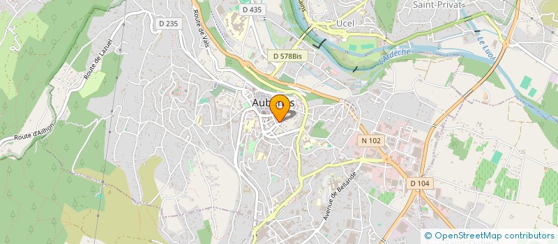 localisation de l'entreprise SOC CIVILE COOP CONSTRUC PASTE PRIVAS à AUBENAS