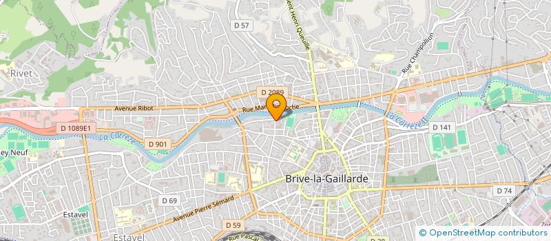 localisation de l'entreprise SOC CIVILE COOP CONSTRUC QUAIS GABRIEL à BRIVE-LA-GAILLARDE