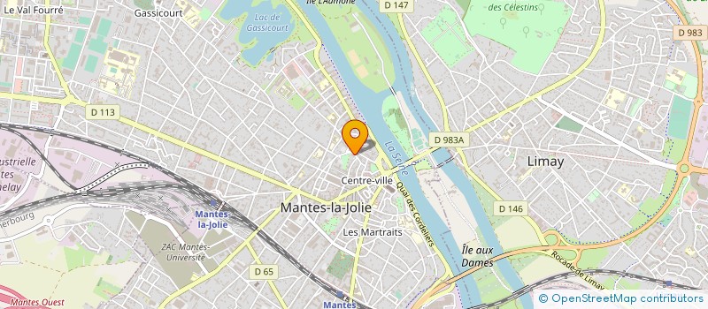 localisation de l'entreprise SOC CIVILE COOP CONSTRUCTION L'ORANGERIE  MANTES-LA-JOLIE