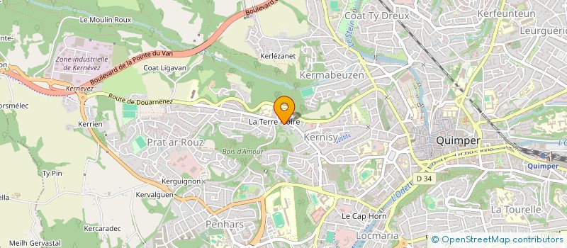 localisation de l'entreprise SOC CIVILE COOP CONSTRUCTION LE CLEGUER à QUIMPER