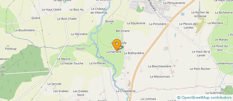 localisation de l'entreprise SOC CIVILE D'ELEVAGE DE LA BREHARDIERE à CHATILLON-EN-VENDELAIS