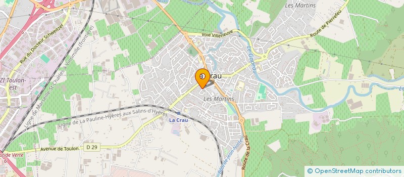 localisation de l'entreprise SOC CIVILE D'OPHTALMOLOGIE DU VEGAS  LA CRAU