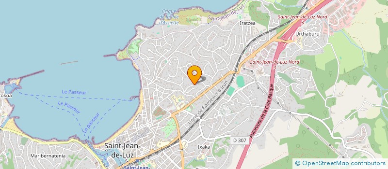 localisation de l'entreprise SOC CIVILE DE BIOLOGIE MEDICALE  SAINT-JEAN-DE-LUZ