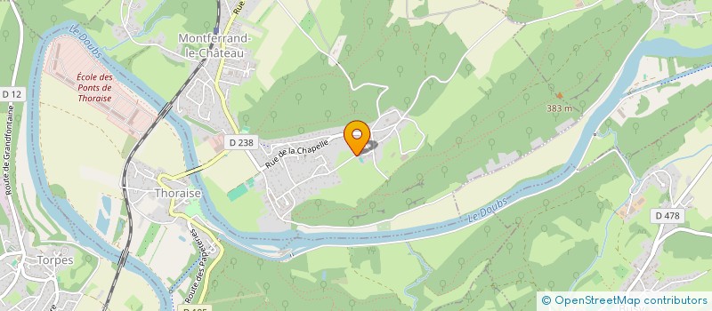 localisation de l'entreprise SOC CIVILE DE GESTION LHOMME à BYANS-SUR-DOUBS