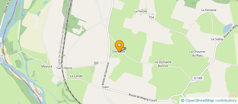 localisation de l'entreprise SOC CIVILE DE L'AVENIR  MAGNY-COURS