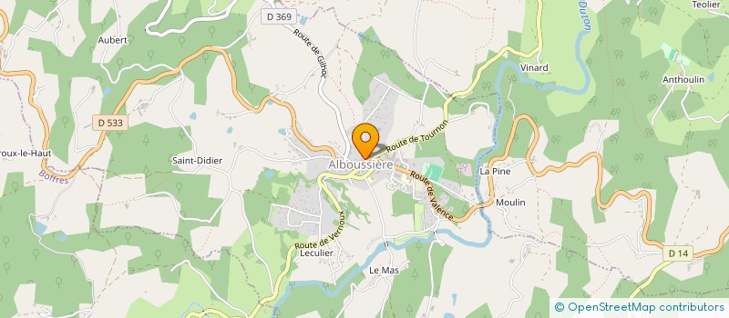 localisation de l'entreprise SOC CIVILE DE LA MOTTE BRIDARD  ALBOUSSIERE