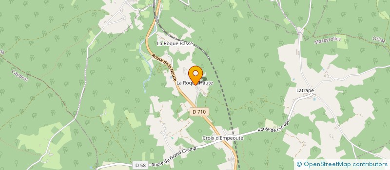 localisation de l'entreprise SOC CIVILE DE LA ROQUE HAUTE  MAZEYROLLES