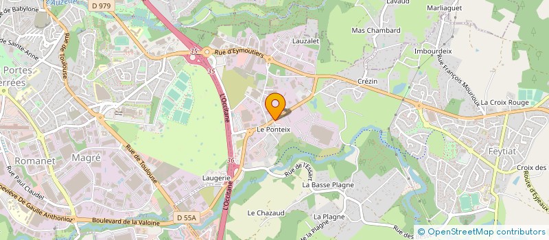 localisation de l'entreprise SOC CIVILE DE LA RUE JEAN MERMOZ à LIMOGES