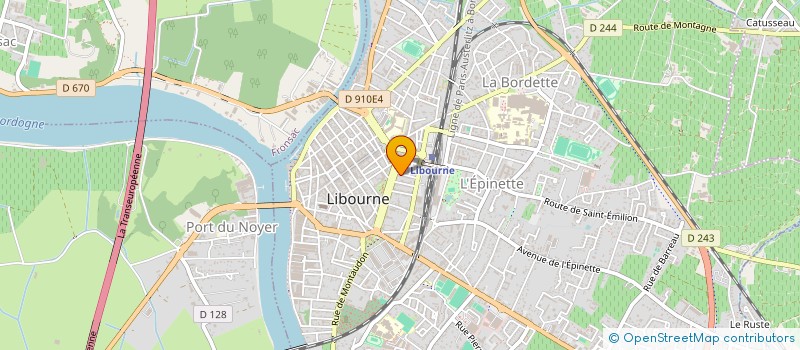 localisation de l'entreprise SOC CIVILE DE LA TOUR DU GRAND PORT  LIBOURNE