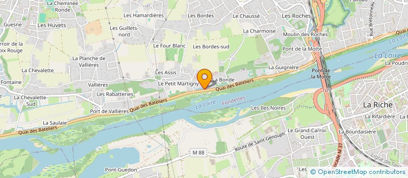 localisation de l'entreprise SOC CIVILE DE LA VALLEE DE COURTINEAU à FONDETTES