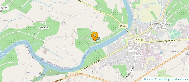 localisation de l'entreprise SOC CIVILE DE LAMELON  SAINTE LIVRADE SUR LOT