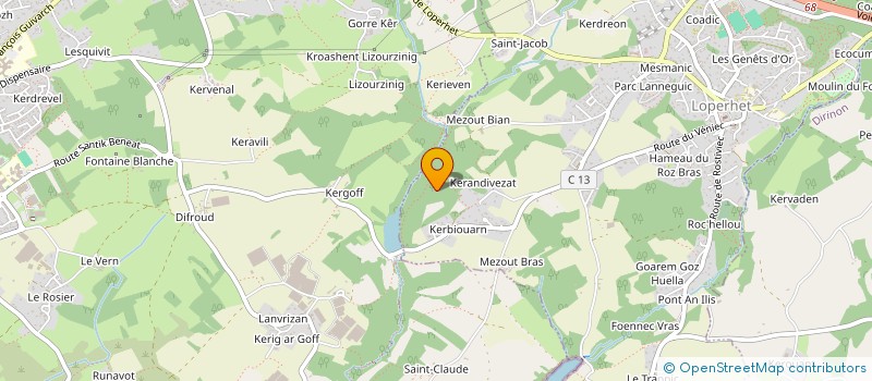 localisation de l'entreprise SOC CIVILE DE PLACEMENT AURIGA  PLOUGASTEL-DAOULAS