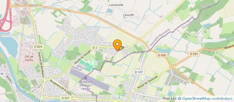 localisation de l'entreprise SOC CIVILE DE PORTEFEUILLE ECHOS 16  DUHORT-BACHEN