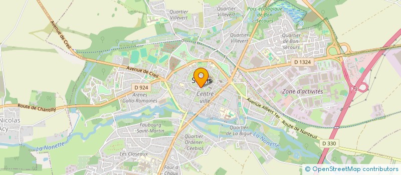 localisation de l'entreprise SOC CIVILE DE RECHERCHE APPLIQUEES  SENLIS